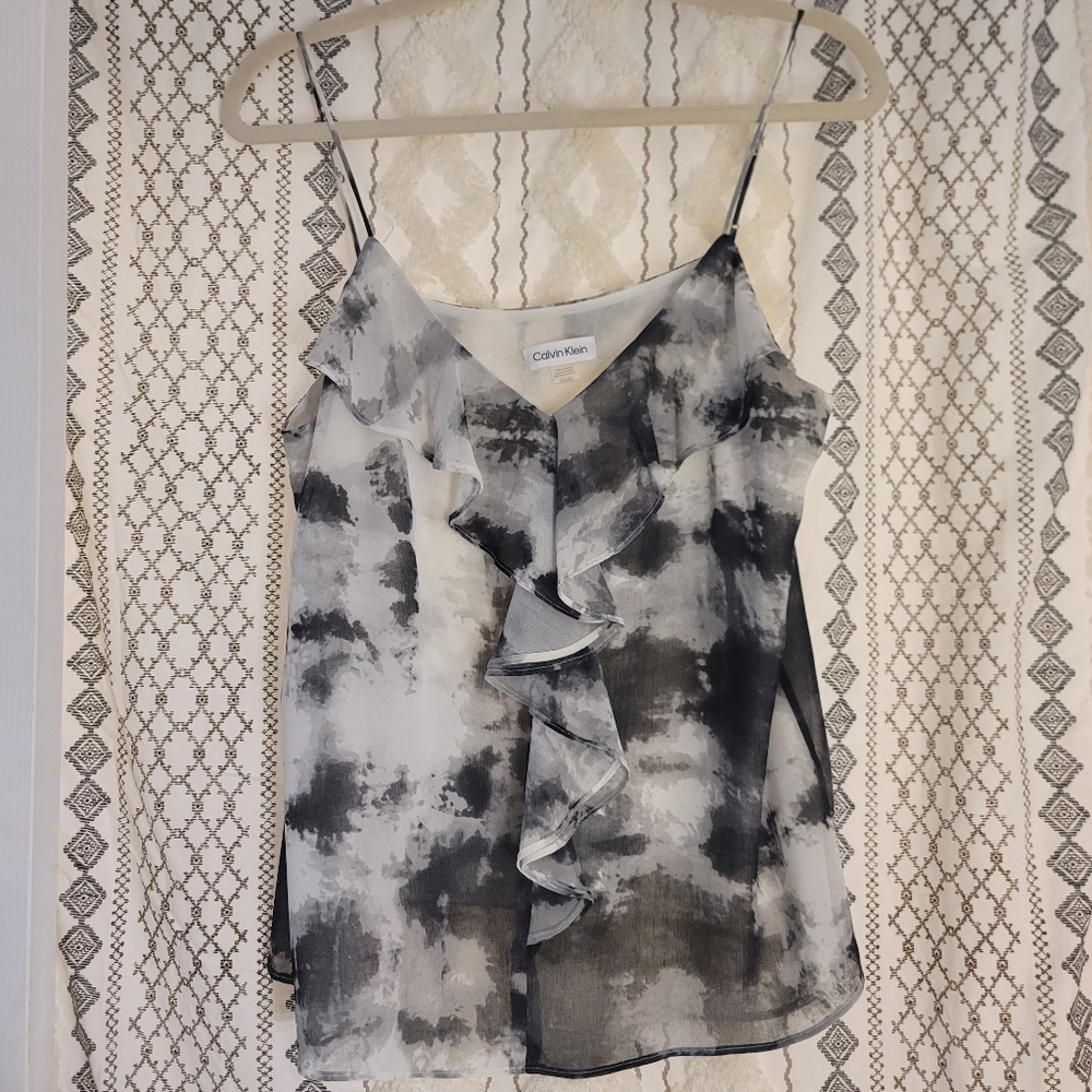 Calvin Klein Black and White Women's Top